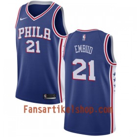 NBA Philadelphia 76ers Trikot Joel Embiid 21 Nike 2017-18 Blau Swingman - Herren